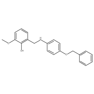 2-({[4-(Benzyloxy)phenyl]amino}methyl)-6-methoxyphenol结构式