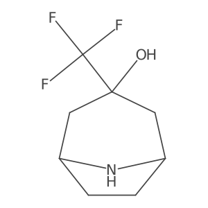 3-(Trifluoromethyl)-8-azabicyclo[3.2.1]octan-3-ol Structure