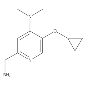 2-(Aminomethyl)-5-cyclopropoxy-N,N-dimethylpyridin-4-amine Structure