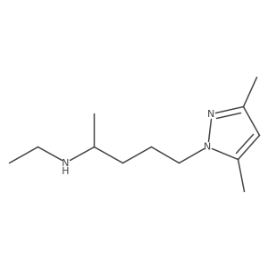 N-Ethyl-I+/-,3,5-trimethyl-1H-pyrazole-1-butanamine结构式