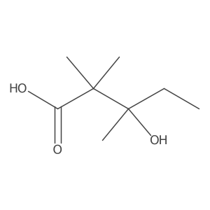 3-Hydroxy-2,2,3-trimethylpentanoic acid Structure