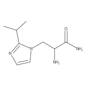 2-Amino-3-(2-isopropyl-1h-imidazol-1-yl)propanamide结构式