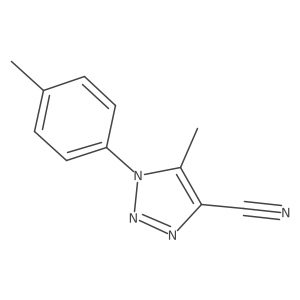 5-methyl-1-(4-methylphenyl)-1H-1,2,3-triazole-4-carbonitrile Structure
