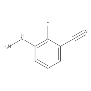 3-Cyano-2-fluorophenylhydrazine结构式