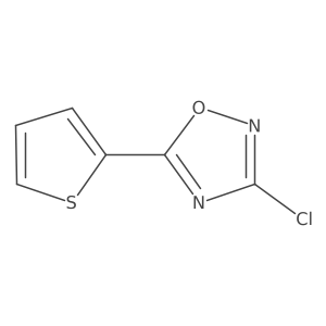 3-Chloro-5-(thiophen-2-yl)-1,2,4-oxadiazole Structure