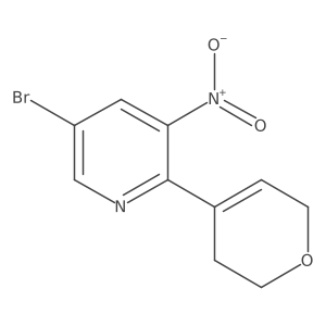 5-bromo-2-(3,6-dihydro-2H-pyran-4-yl)-3-nitropyridine Structure