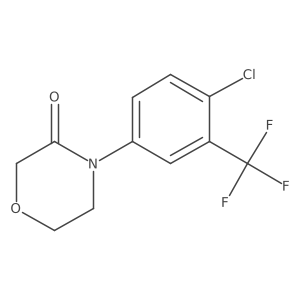 4-[4-Chloro-3-(trifluoromethyl)phenyl]morpholin-3-one Structure