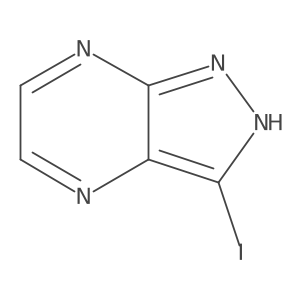 3-Iodo-1H-pyrazolo[3,4-b]pyrazine结构式