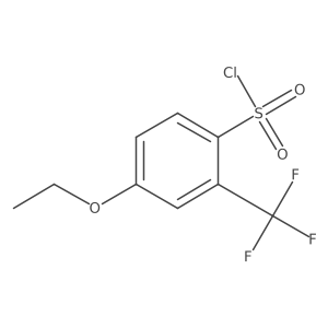 4-Ethoxy-2-(trifluoromethyl)benzenesulfonyl chloride Structure