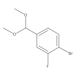 1-Bromo-4-(dimethoxymethyl)-2-fluorobenzene结构式