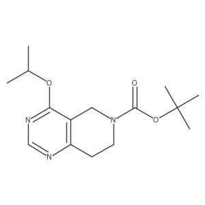 tert-Butyl 4-isopropoxy-7,8-dihydropyrido[4,3-d]pyrimidine-6(5H)-carboxylate结构式