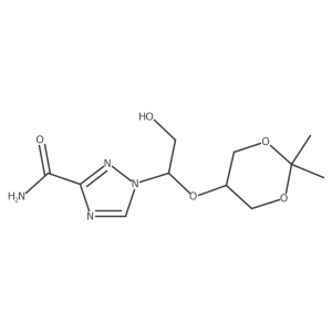 1H-1,2,4-Triazole-3-carboxamide, 1-[1-[(2,2-dimethyl-1,3-dioxan-5-yl)oxy]-2-hydroxyethyl]-, (R)- Structure