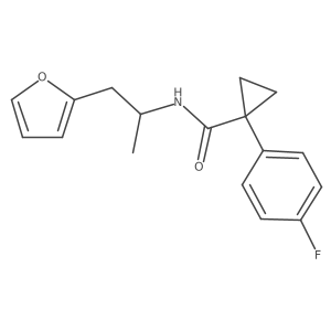 1-(4-fluorophenyl)-N-[1-(furan-2-yl)propan-2-yl]cyclopropane-1-carboxamide Structure