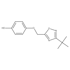 4-[(3-Tert-butyl-1,2,4-oxadiazol-5-yl)methoxy]phenol Structure