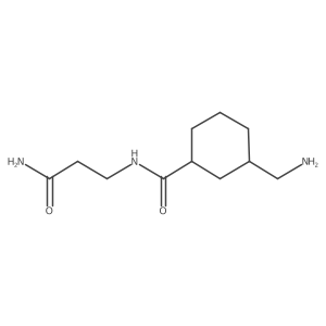 Cyclohexanecarboxamide, 3-(aminomethyl)-N-(3-amino-3-oxopropyl)-结构式