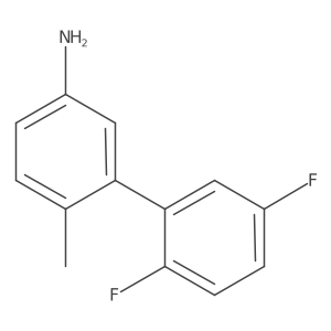 3-(2,5-Difluorophenyl)-4-methylaniline结构式
