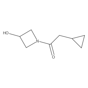 2-Cyclopropyl-1-(3-hydroxyazetidin-1-yl)ethan-1-one Structure