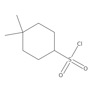 4,4-Dimethylcyclohexane-1-sulfonyl chloride Structure