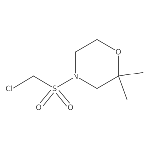 4-Chloromethanesulfonyl-2,2-dimethylmorpholine结构式