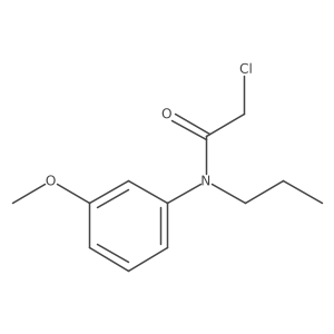 2-Chloro-N-(3-methoxyphenyl)-N-propylacetamide结构式