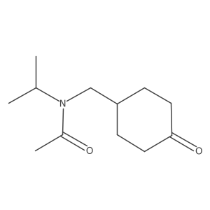 N-isopropyl-N-((4-oxocyclohexyl)methyl)acetamide结构式