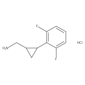 [2-(2,6-Difluorophenyl)cyclopropyl]methanamine hydrochloride Structure