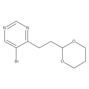 4-(2-(1,3-Dioxan-2-yl)ethyl)-5-bromopyrimidine Structure