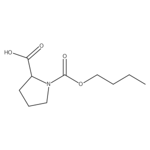 1-Butyl (2S)-1,2-pyrrolidinedicarboxylate结构式