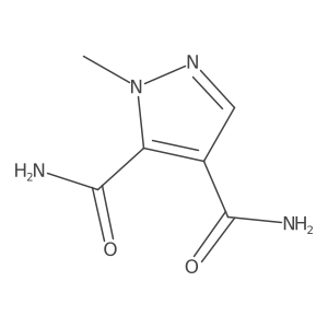 1-methyl-1H-pyrazole-4,5-dicarboxamide结构式