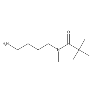 Propanamide, N-(4-aminobutyl)-N,2,2-trimethyl- Structure