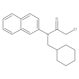 2-Chloro-N-(cyclohexylmethyl)-N-(naphthalen-2-YL)acetamide Structure