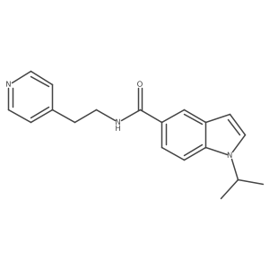 1-isopropyl-N-[2-(4-pyridyl)ethyl]-1H-indole-5-carboxamide Structure