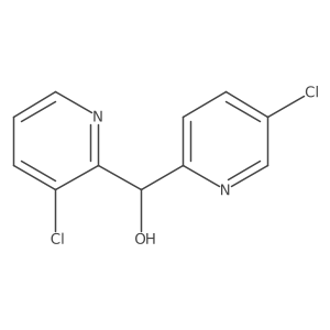 (3-Chloropyridin-2-yl)(5-chloropyridin-2-yl)methanol结构式