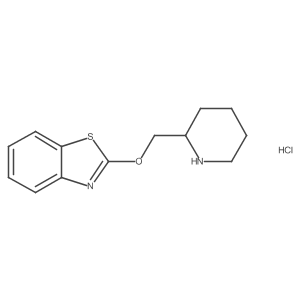 2-(Piperidin-2-ylmethoxy)benzo[d]thiazole hydrochloride Structure