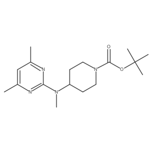 tert-Butyl 4-((4,6-dimethylpyrimidin-2-yl)(methyl)amino)piperidine-1-carboxylate Structure