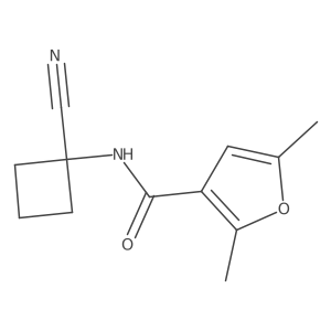 N-(1-cyanocyclobutyl)-2,5-dimethylfuran-3-carboxamide Structure