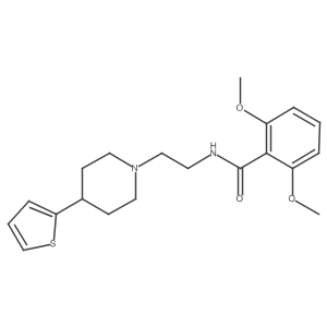 2,6-Dimethoxy-N-{2-[4-(thiophen-2-YL)piperidin-1-YL]ethyl}benzamide Structure