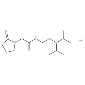 N-(2-(Diisopropylamino)ethyl)-2-(2-oxopyrrolidin-1-yl)acetamide hydrate Structure