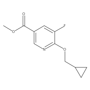 Methyl 6-(cyclopropylmethoxy)-5-fluoronicotinate Structure