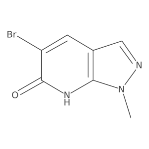 5-Bromo-1-methyl-1H-pyrazolo[3,4-b]pyridin-6(7H)-one Structure