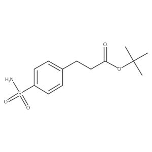 Tert-butyl 3-(4-sulfamoylphenyl)propanoate结构式