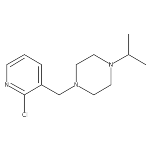 1-((2-Chloropyridin-3-yl)methyl)-4-isopropylpiperazine结构式