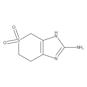 2-amino-3H,4H,6H,7H-5lambda6-thiopyrano[3,4-d]imidazole-5,5-dione结构式