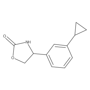 4-(3-Cyclopropylphenyl)-1,3-oxazolidin-2-one Structure