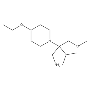 1-Piperidineethanamine, 4-ethoxy-I(2)-(methoxymethyl)-I(2)-(1-methylethyl)-结构式