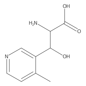 2-Amino-3-hydroxy-3-(4-methylpyridin-3-yl)propanoic acid Structure