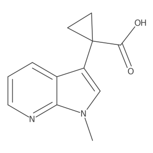 1-{1-methyl-1H-pyrrolo[2,3-b]pyridin-3-yl}cyclopropane-1-carboxylic acid Structure