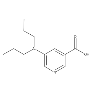 5-(Dipropylamino)pyridine-3-carboxylic acid结构式