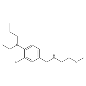 Benzenemethanamine, 3-chloro-4-(ethylpropylamino)-N-(2-methoxyethyl)- Structure