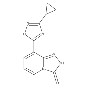 8-(3-Cyclopropyl-[1,2,4]oxadiazol-5-yl)-2H-[1,2,4]triazolo[4,3-a]pyridin-3-one Structure